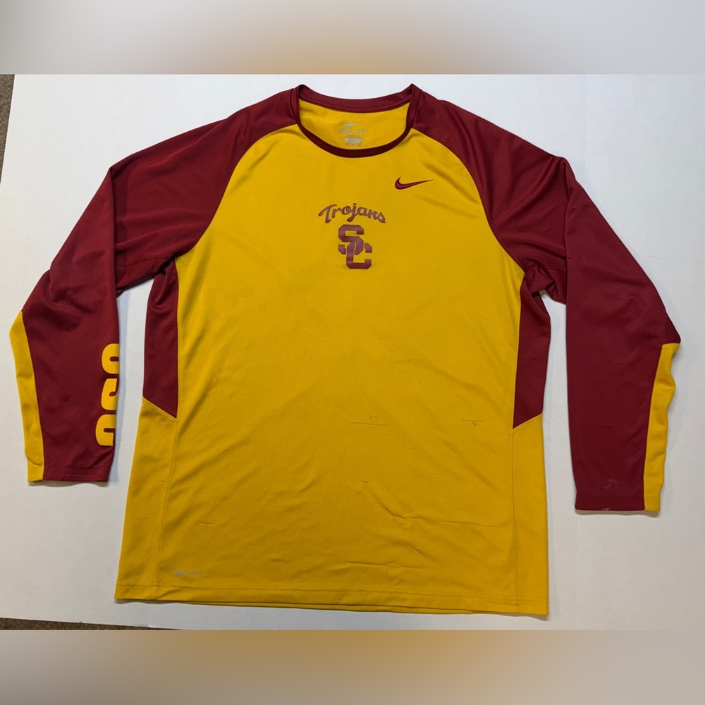 Nike Dri-fit USC Trojans NCAA XXL Long‎ Sleeve College Athletic Shirt